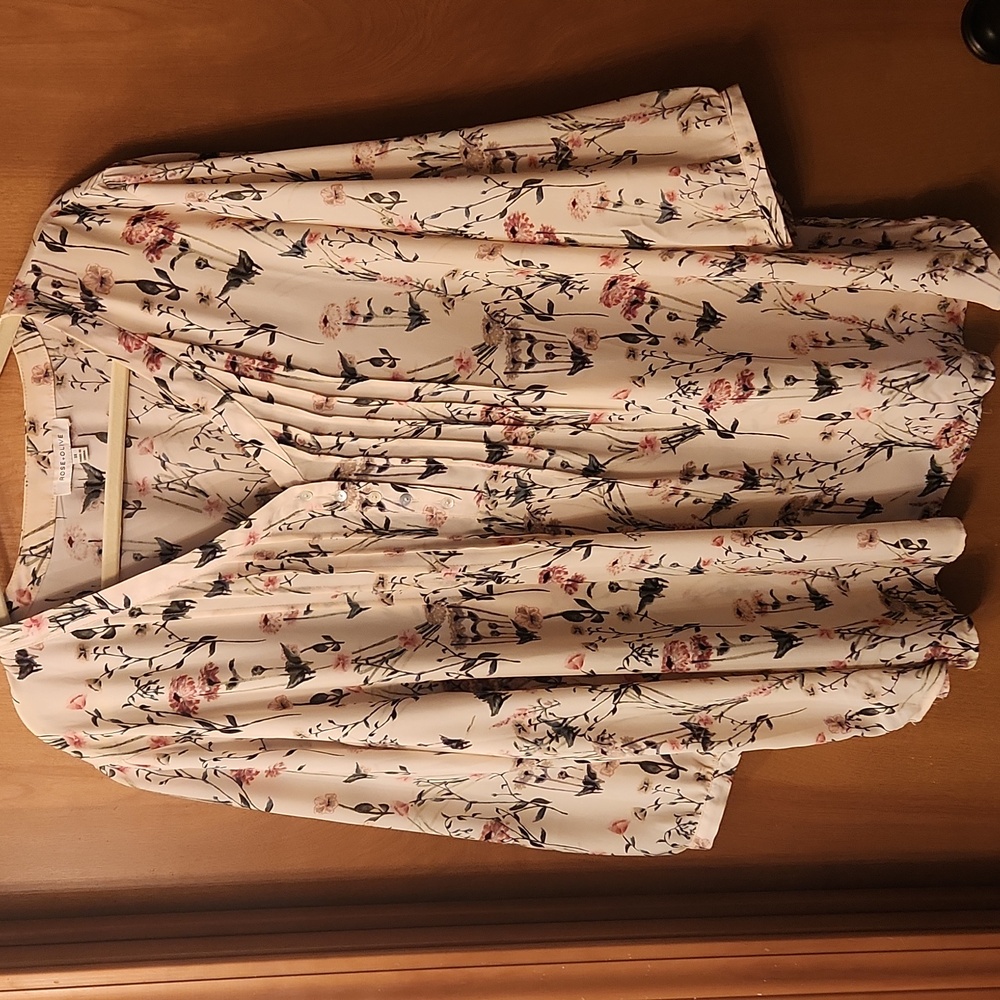 Rose & Olive Floral Tunic 3x